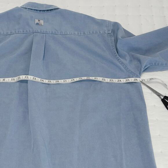 Tyndale FR Shirt Men's XL | Blue | Long Sleeve Button Down Workwear | EUC - Picture 10 of 12